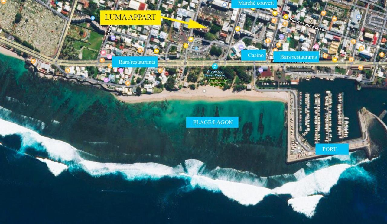 T2 Cosy A 100M De La Plage, Saint-Pierre, Luma Appart Zewnętrze zdjęcie
